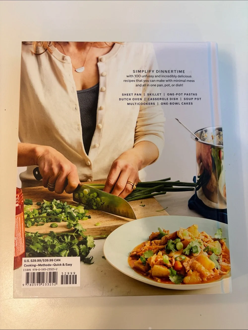 Melissa Dinner in One Cookbook - Teal and Gold Accents